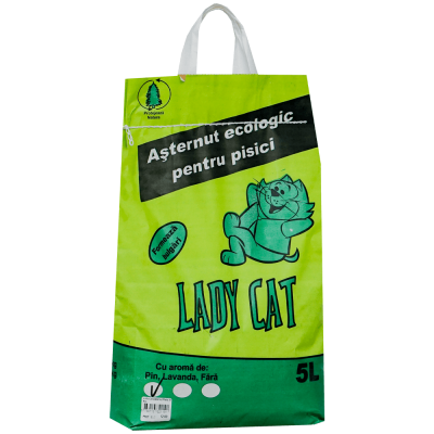 Asternut ecologic pisici cu aroma de pin 4.6 kg Lady Cat